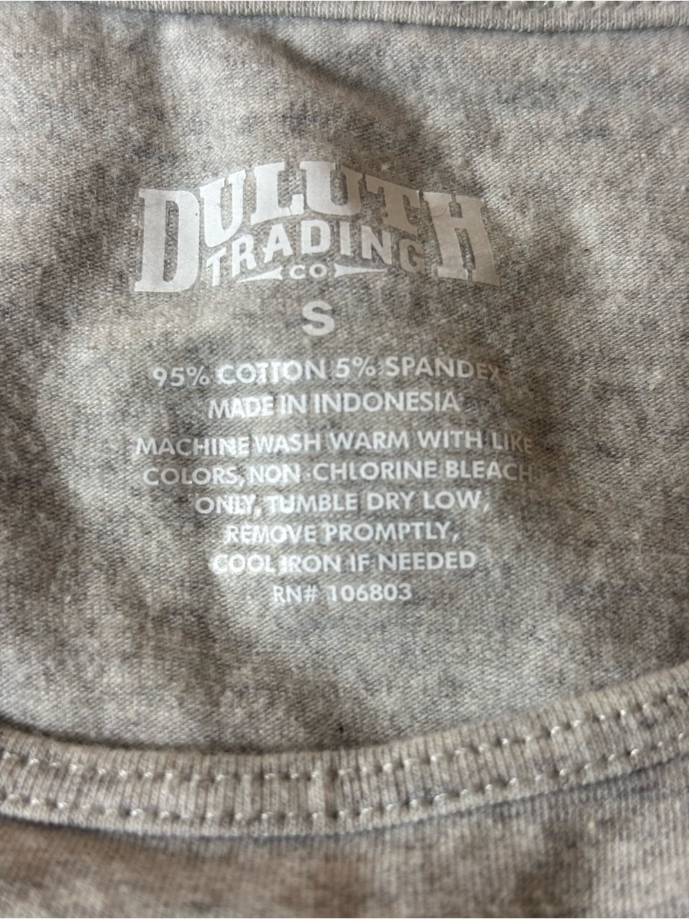 Duluth Trading Co Tank Top Lightweight Flattering Fit Sleeveless Gray Size Small - Picture 6 of 9